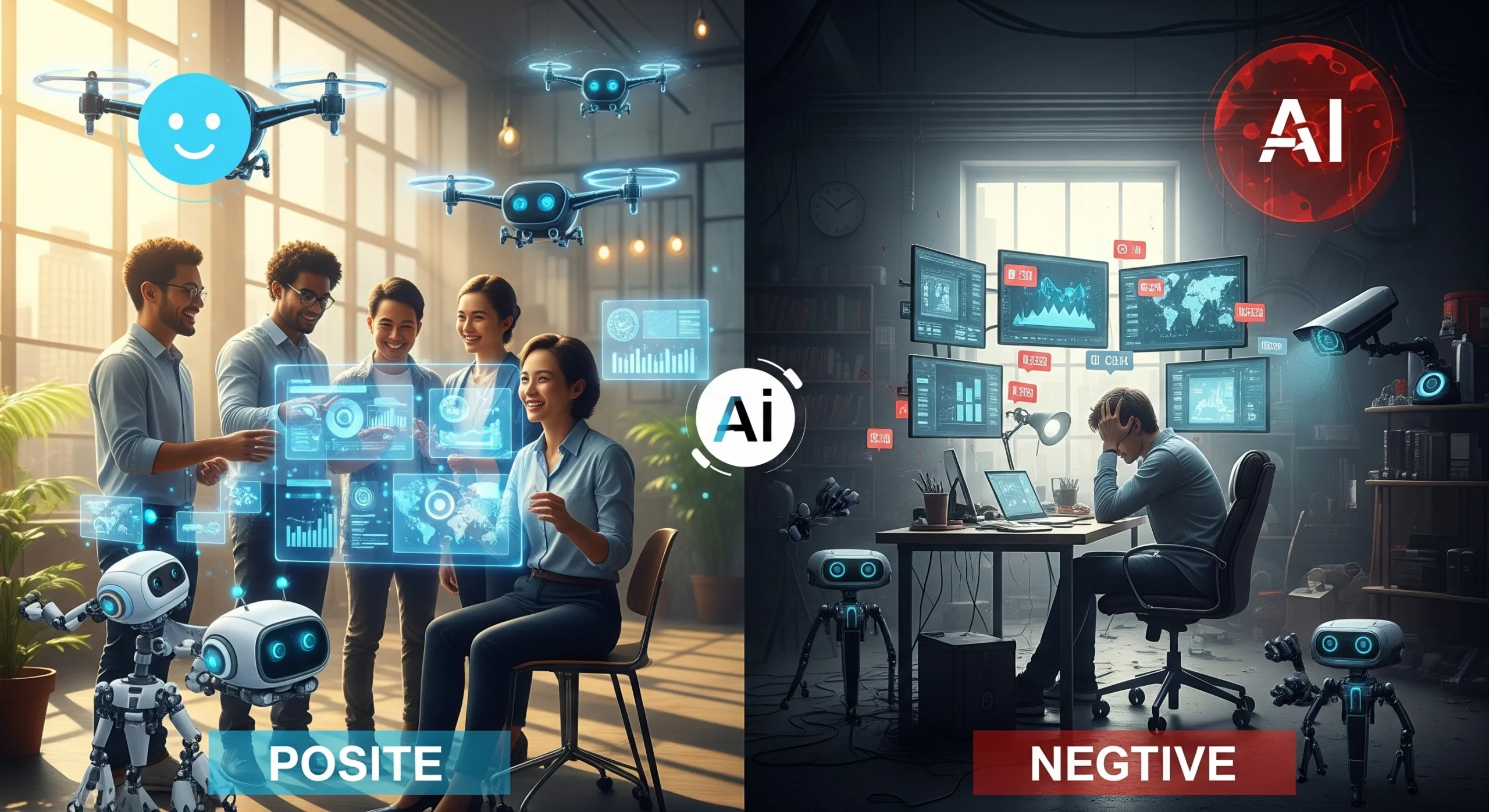 ai marketing positive and negative