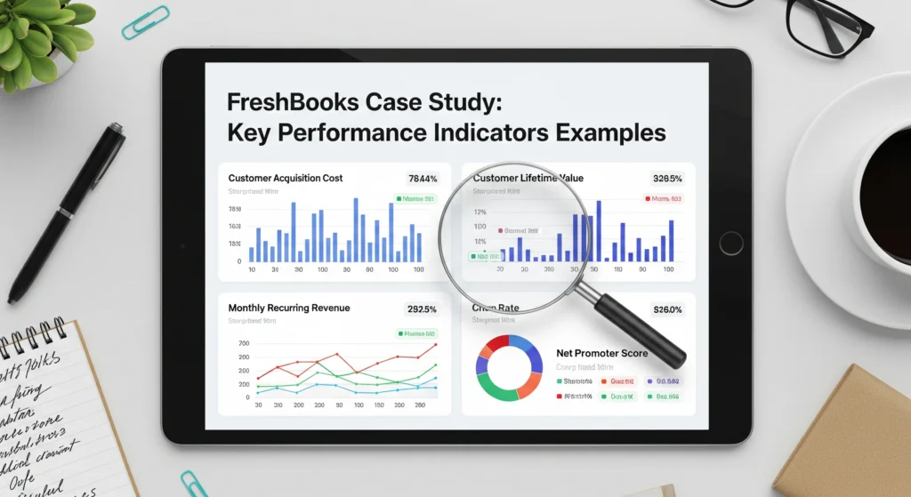 key performance indicator example freshbooks case study